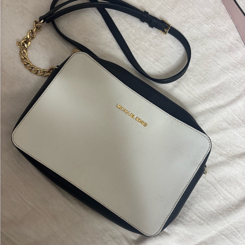 Michael Kors Two-Tone Black and White Crossbody Bag